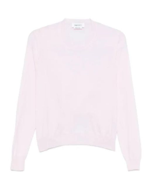 McQueen Pink Long-Sleeve Crew-Neck Top