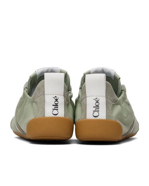 Chloé Green Kick Sneakers