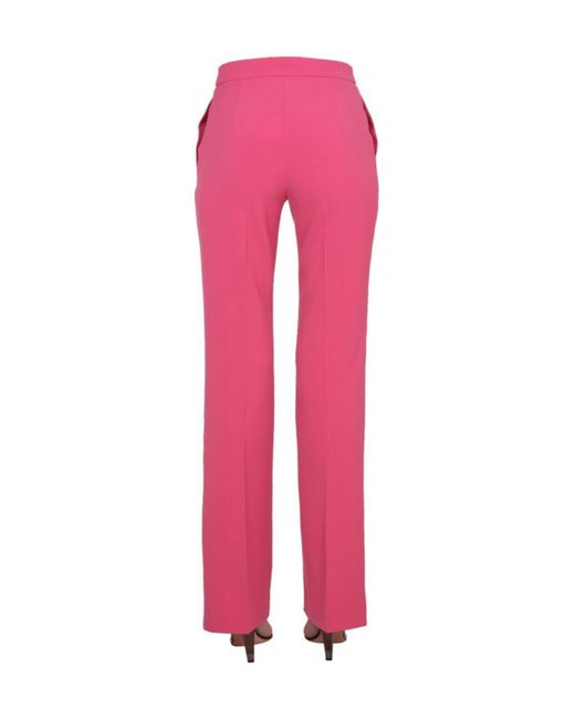 Moschino Pink Logo Casual Pants
