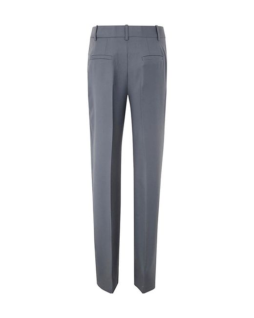 Loulou de Saison Blue Casual Trousers With Belt Loops