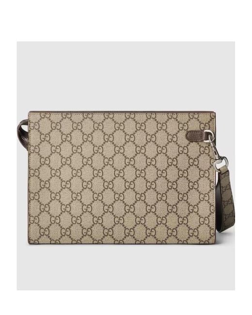 Gucci Multicolor Gg Logo Plaque Monogrammed Clutch Bag for men