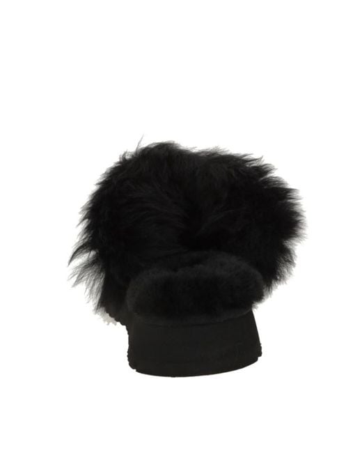 Ugg Black Disquette Chalet Slip-On Mules