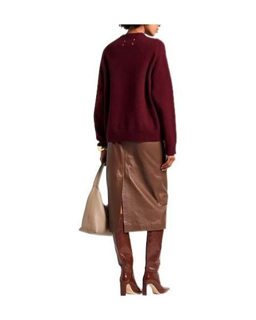 Maison Margiela Red Long Sleeves Jumpers