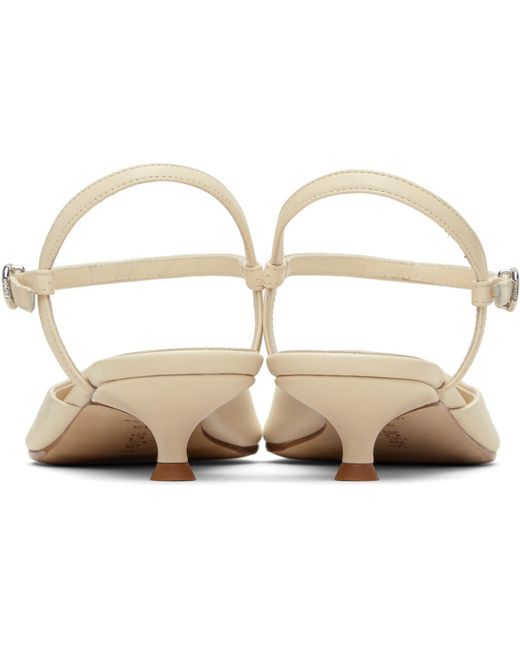 Aeyde White Colette High-Heeled Sandals