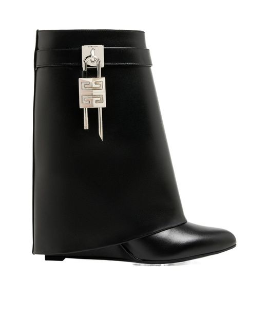 Givenchy Black Shark Lock Boots