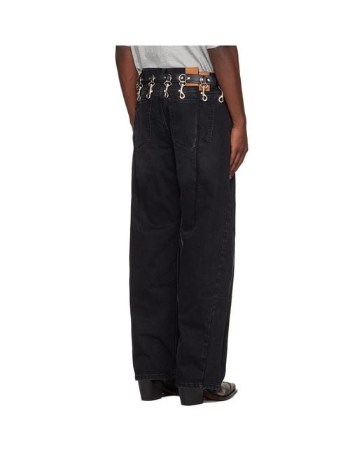 Vetements Black Non-Stretch Jeans for men