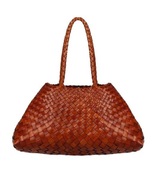 Dragon Diffusion Brown Santa Croce Big Tote Bag