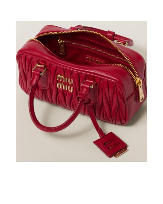 ショルダーバッグ・ポシェット MIU MIU ARCADIE MATELASSE LEATHER BAG Miu Miu: Arcadie Bag (Sabbia) | DSMNY E-SHOP