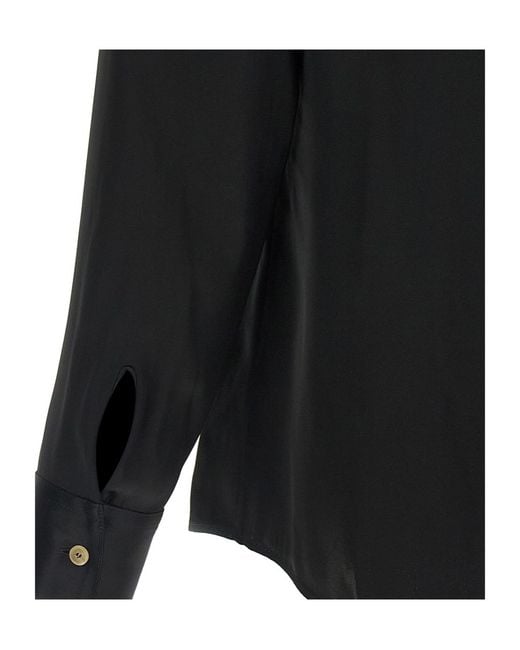 Khaite Black Long-Sleeved Shirt