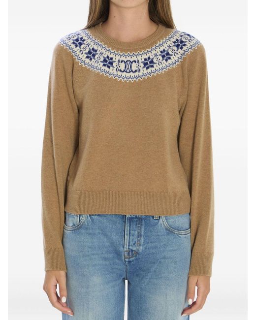 Céline Natural Crew Neck Sweater