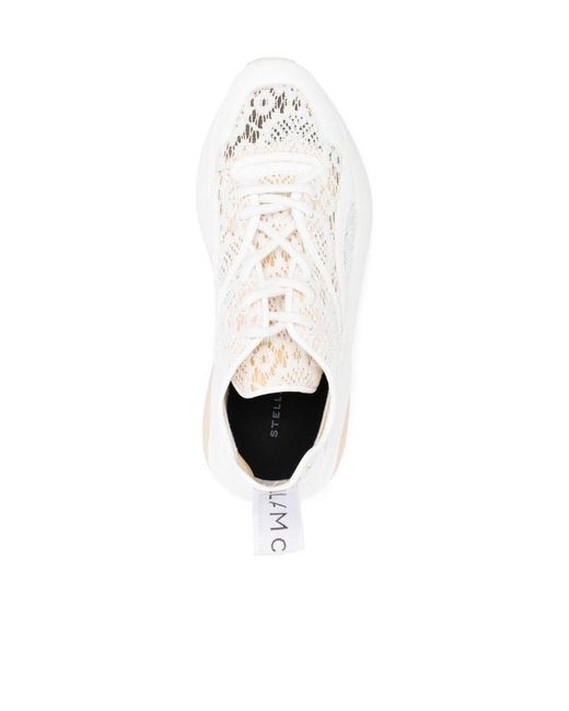 Stella McCartney White Eclypse Lace-Up Sneakers