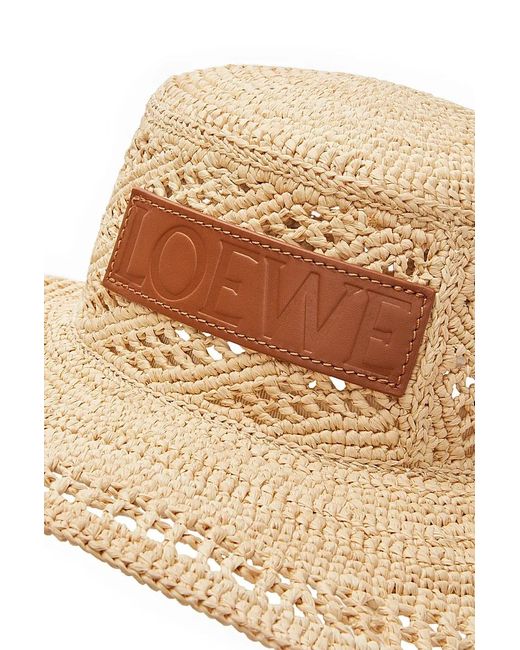 Loewe Natural Logo Embossed Fisherman Hat for men
