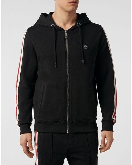 Philipp Plein Black Logo Casual Jacket for men