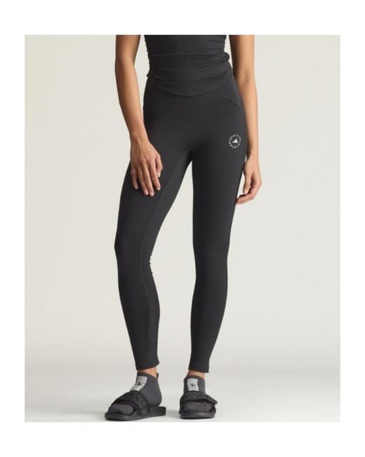 Adidas By Stella McCartney Black Studio Ruched Leggings
