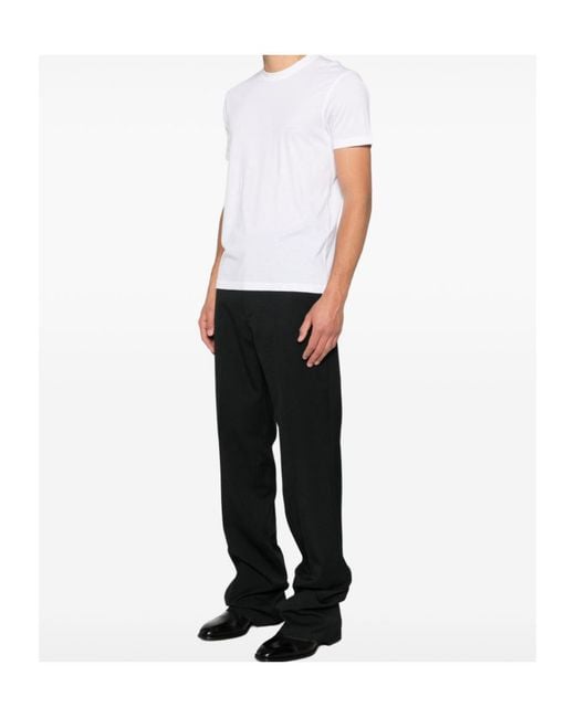 Tom Ford White Short Sleeved Crewneck T-Shirt for men