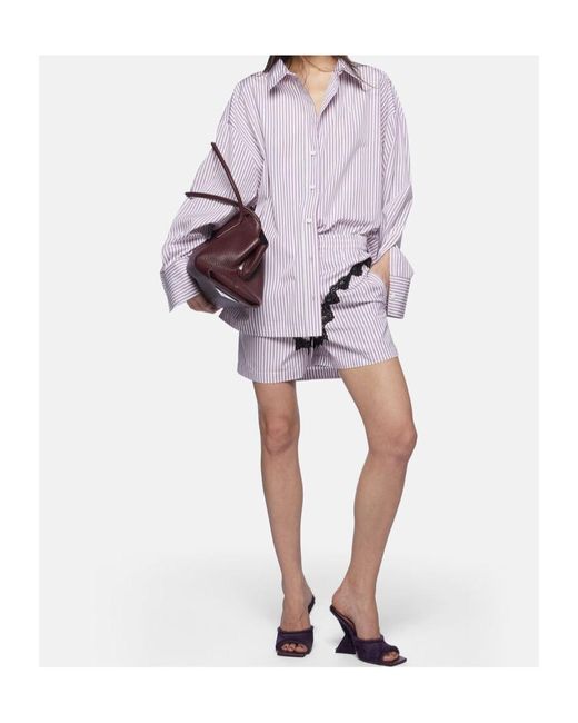 The Attico Multicolor Striped Shorts