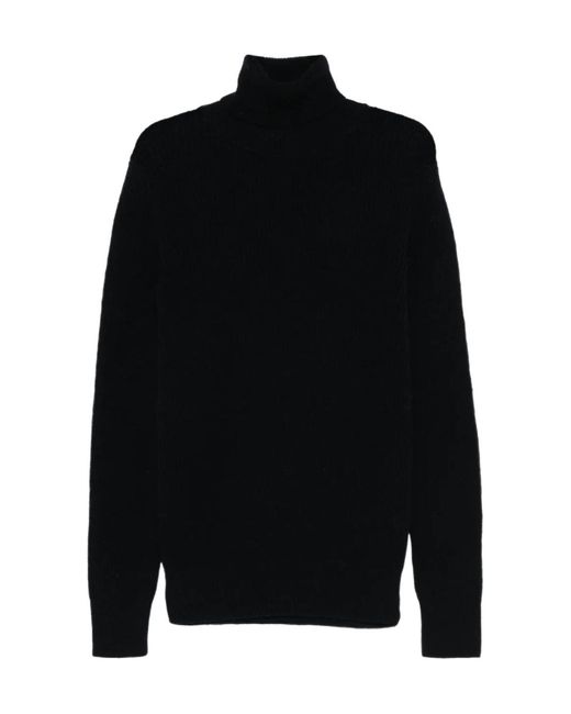 Dries Van Noten Black Turtleneck Sweater for men