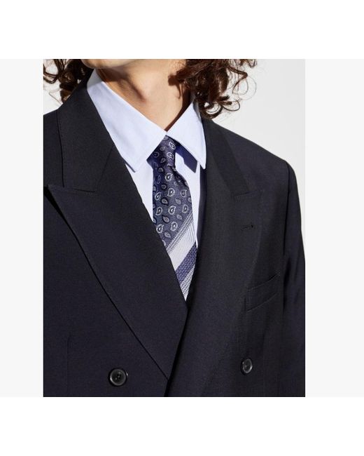 Etro Blue Paisley Pattern Tie for men