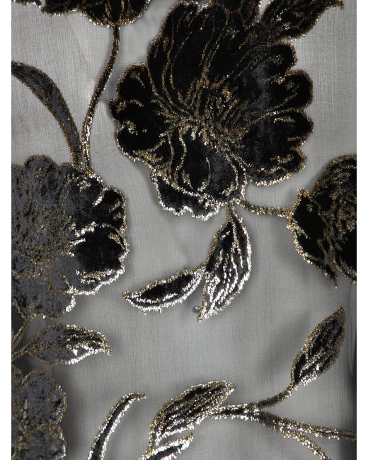 Roberto Cavalli Black Floral Pattern Shirt