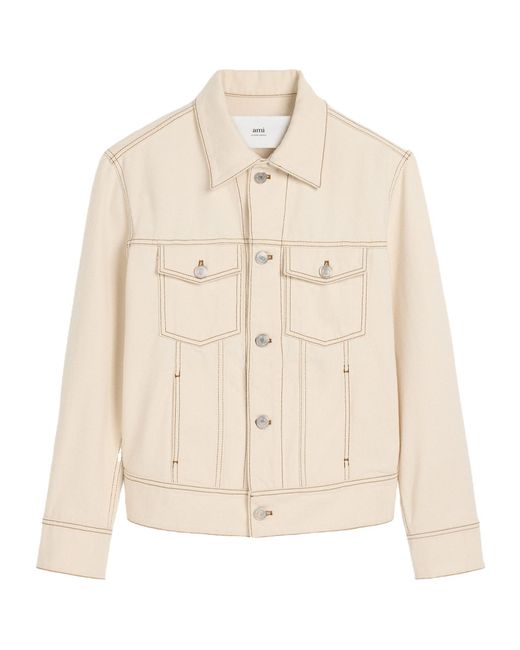 AMI Natural Cotton Denim Jacket