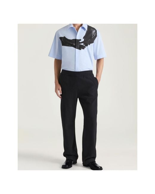 Givenchy Black Elastic-Waist Pants for men