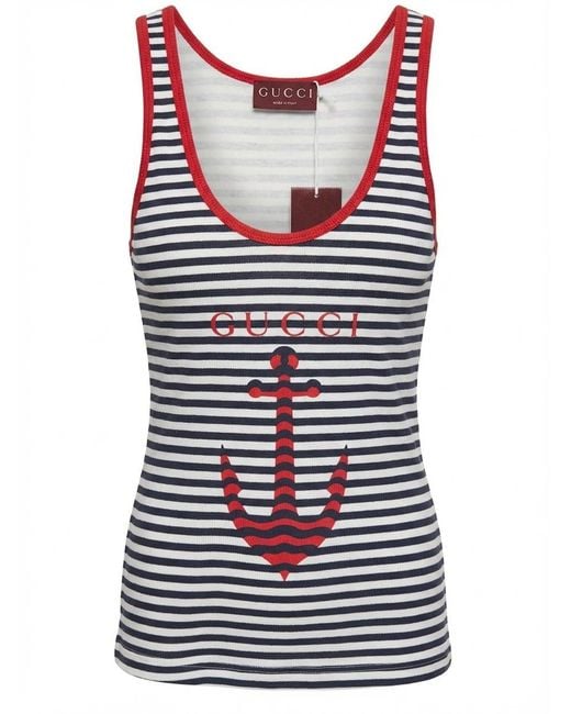 Gucci Blue Striped Vest