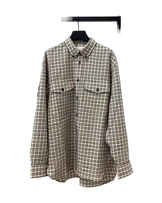 Dries Van Noten Multicolor Long-Sleeved Plaid Shirt for men