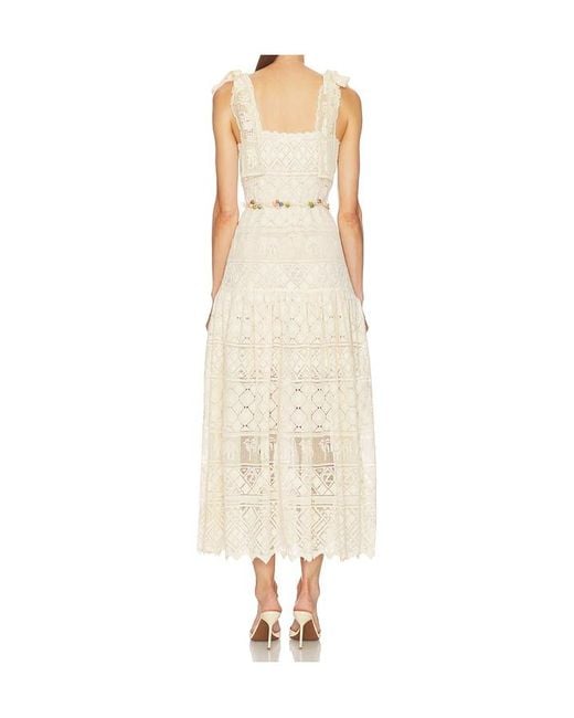 Zimmermann Natural Lace-Knit Maxi Dress