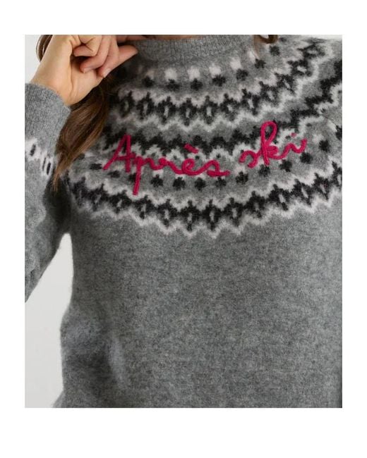 Mc2 Saint Barth Gray Long-Sleeved Sweater