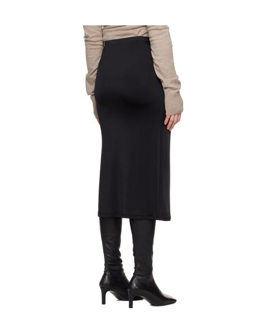 TOVE Black Elastic Waist Skirt