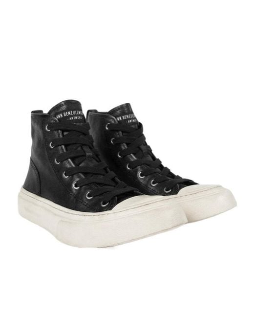 Ann Demeulemeester Black Ycke Vulcanised Sneakers for men