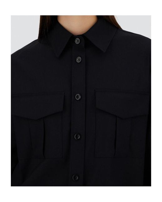 Herno Blue Flap-Pocket Buttoned Shirt