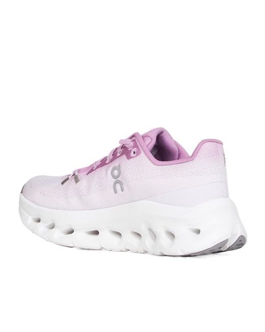 On Shoes Purple Round-Toe Sneakers