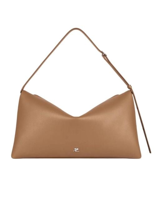 Courreges Brown Cuff Shoulder Bag
