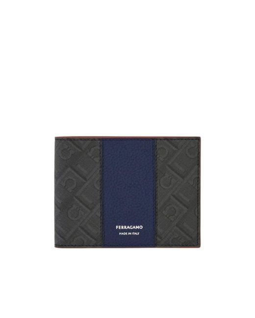 Ferragamo Black Ferragamo Monogram Wallet for men