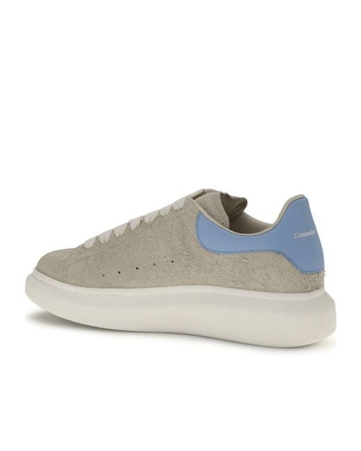 McQueen Gray Lace-Up Sneakers for men