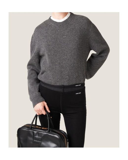 Miu Miu Gray Cashmere Sweater