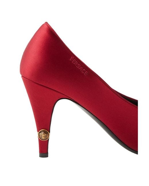 Versace Red Pointed-Toe High Heels