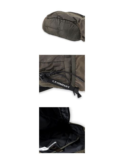 C P Company Gray B Lens Backpack for men