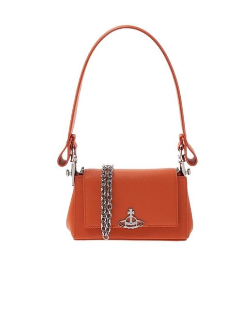 Vivienne Westwood Metallic Logo Shoulder Bag