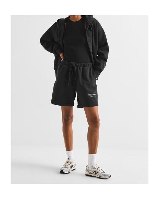 Fear Of God Black Logo Drawstring Shorts