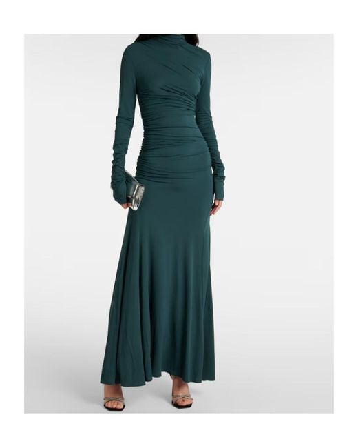 TOVE Green Africa Crêpe Jersey Maxi Dress