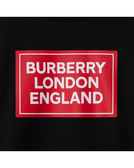 Burberry Black Crew Neck Long-Sleeved Sweatshirt