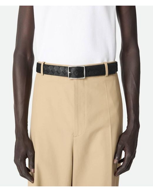 Bottega Veneta Black Reverso Belt for men