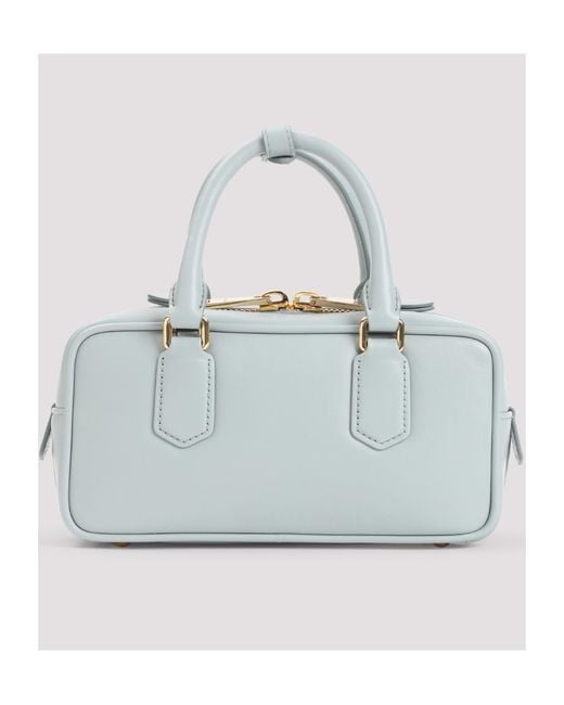 Miu Miu Gray Arcadie Zipped Tote Bag