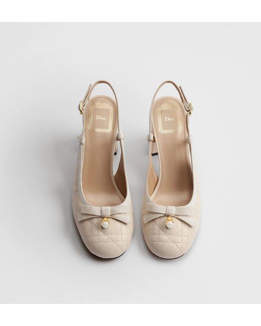 Dior Natural Ballet Slingback Pump