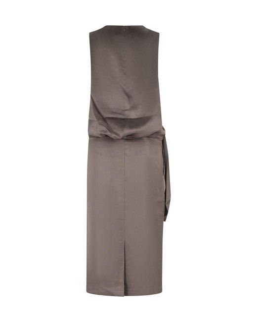 Loulou de Saison Brown Midi Dress