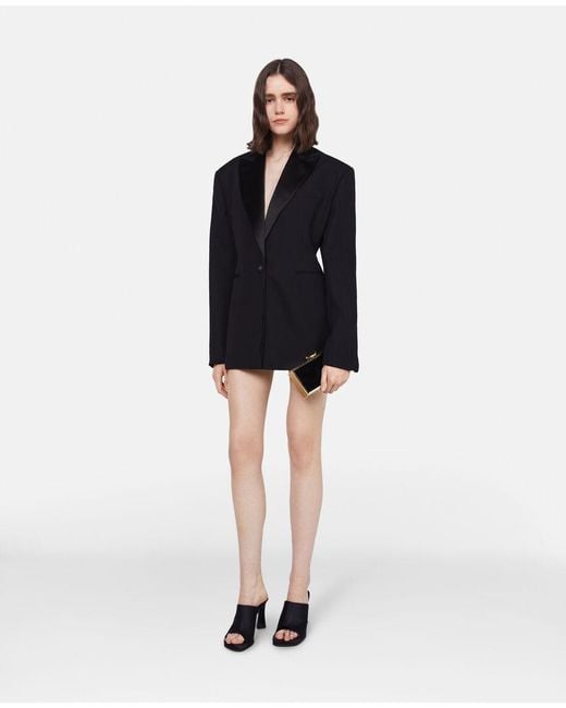 Stella McCartney Black Oversized Tuxedo Jacket