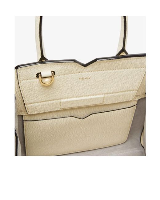 Valextra Natural Milano Mini Top Handle Bag