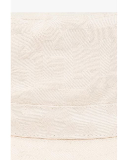 Gcds White Monogram Drawstring Bucket Hat